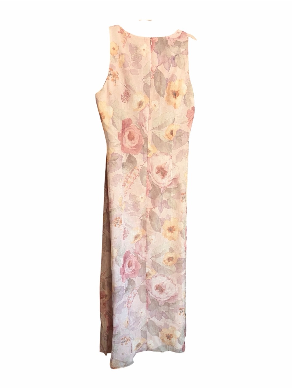Vintage Algo Sleeveless Maxi Dress in Soft Blush-Measurements state Size Medium - Picture 12 of 15